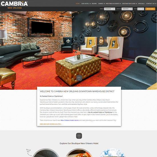 cambria website template